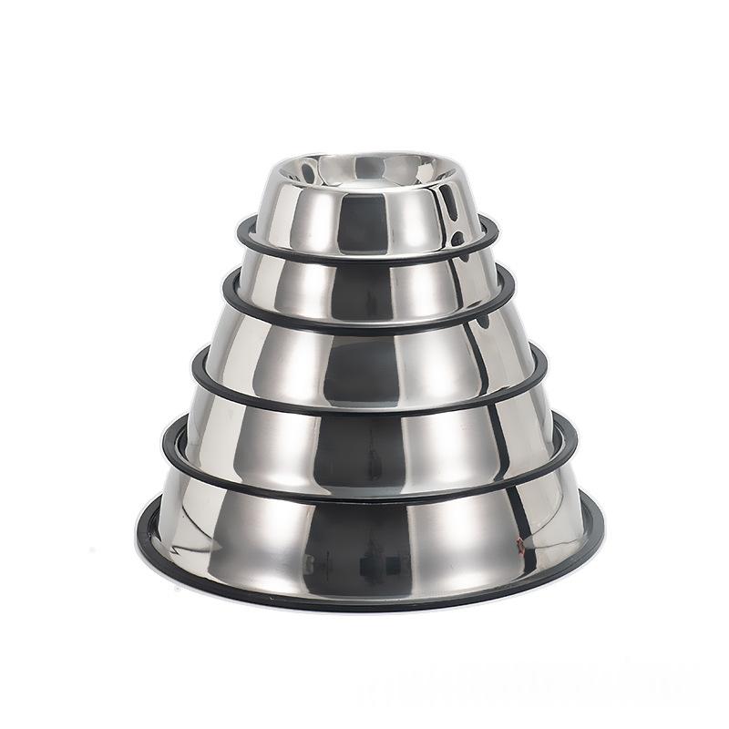 Tip-Proof Non-Slip Stainless Steel Dog Bowl And Cat Bowl
