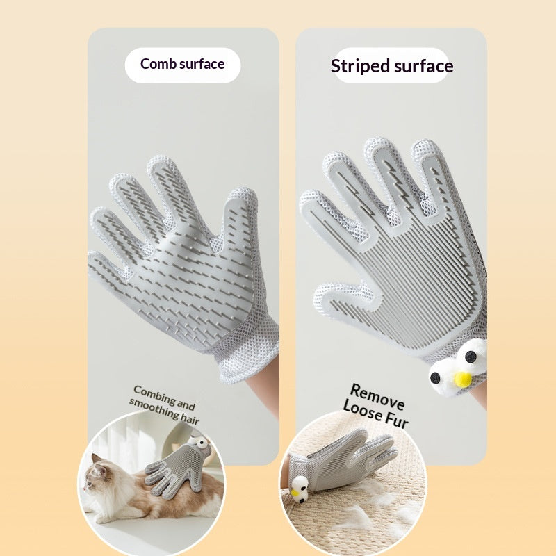 Double-Sided Cat Grooming And Cleaning Glove