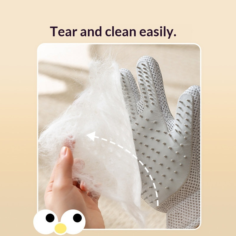Double-Sided Cat Grooming And Cleaning Glove