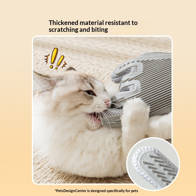 Double-Sided Cat Grooming And Cleaning Glove